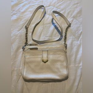 Jack Roger’s White Leather Crossbody Bag